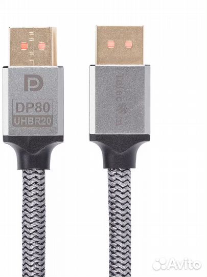 Кабель DisplayPort v. 2.1, 1 метр, 16K, 8K, 4K, 2K