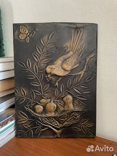 Винтажное панно из металла