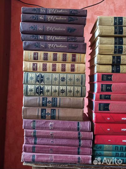 Собрания сочинений Пушкина,Стивенсона, Кочина и др