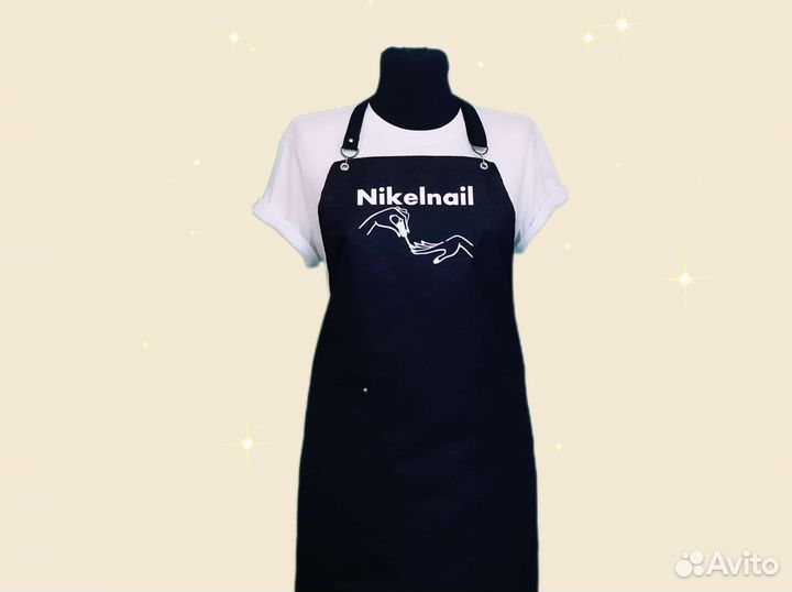 Фартук для мастера маникюра с логотипом