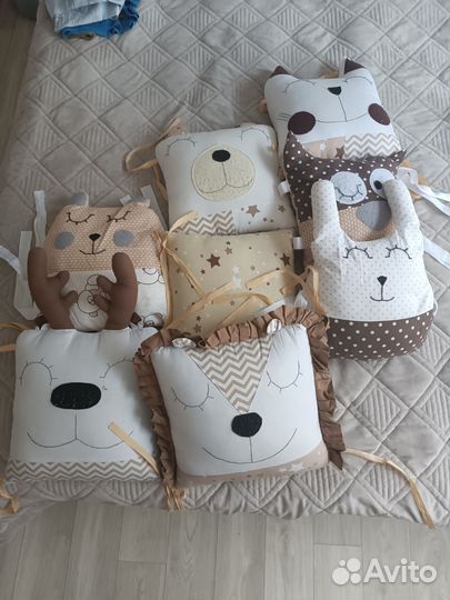 Бортики в детскую кроватку бу