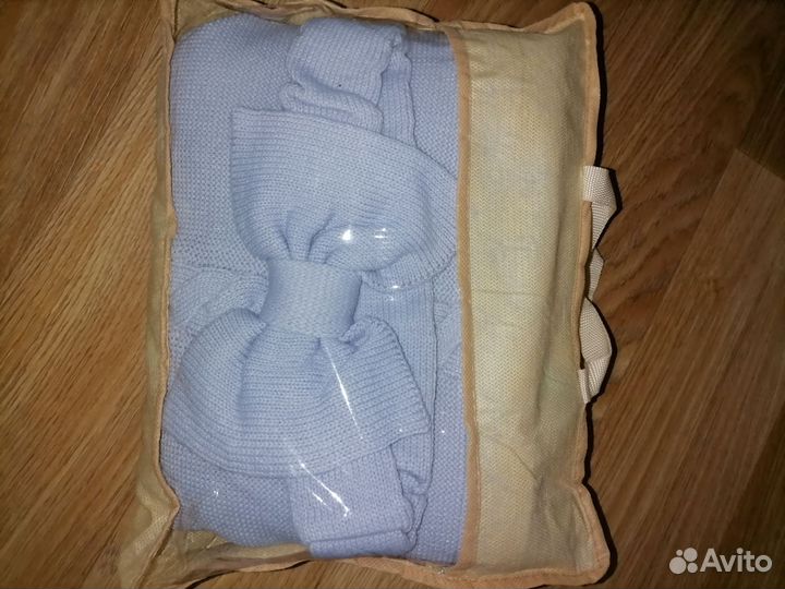 Плед детский вязаный