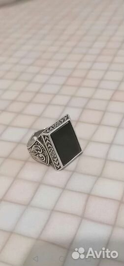 Мужская печатка серебро