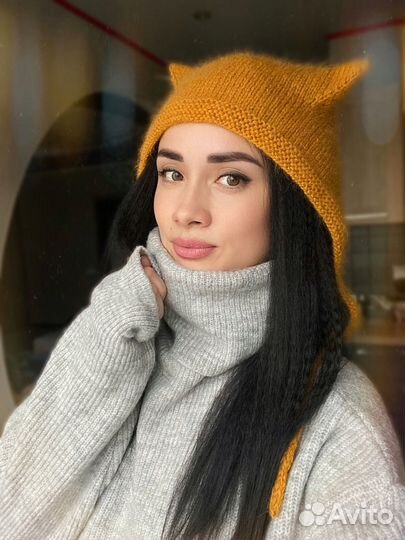 Чепчик женский с ушками