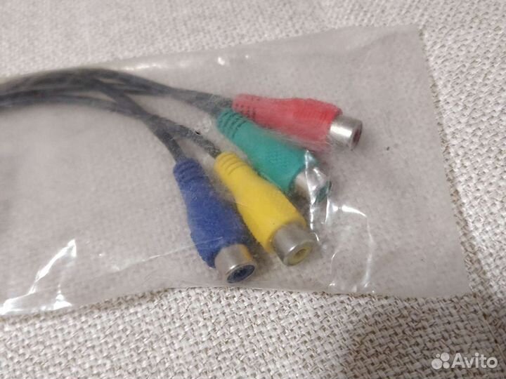 Переходник кабель S-video на 4 RCA