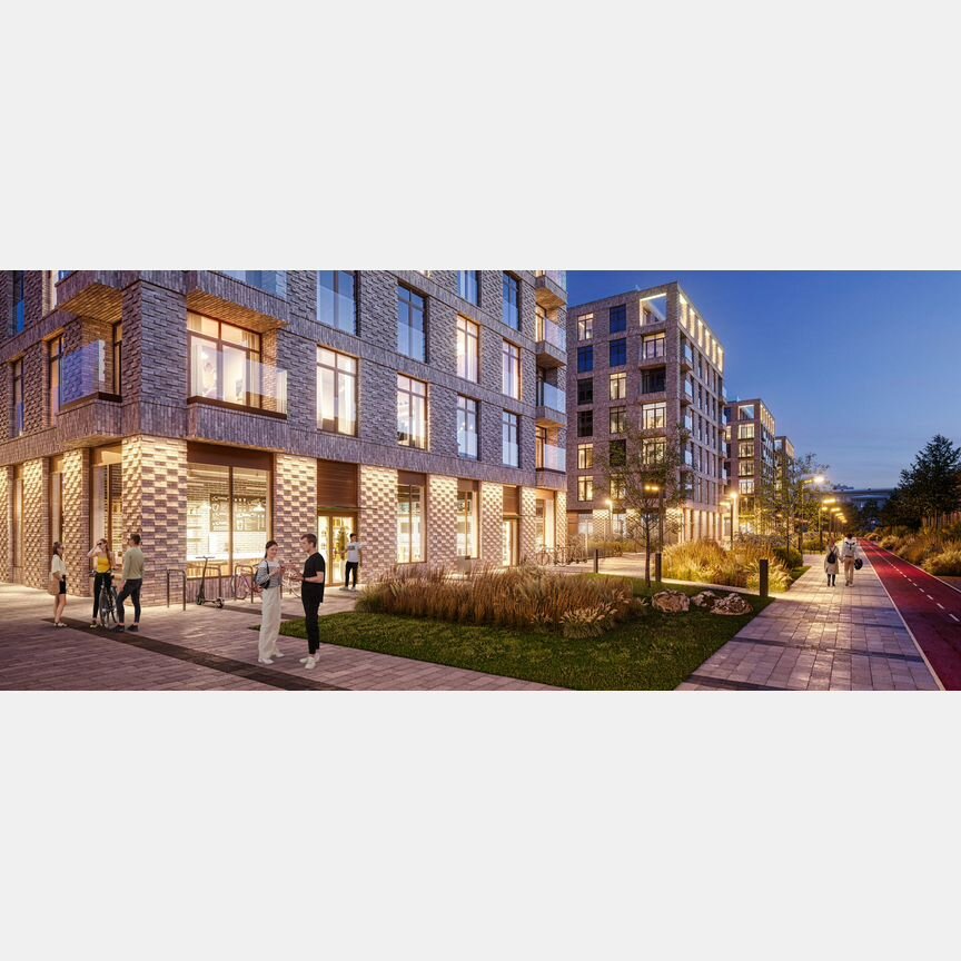 2-к. квартира, 53,6 м², 6/9 эт.