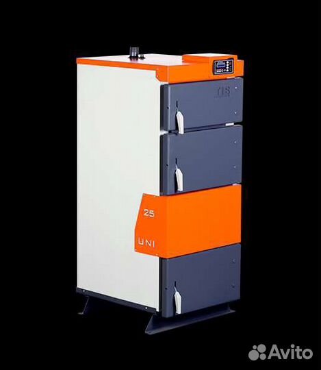 Котел твердотопливный полуавтоматический Uni Tis