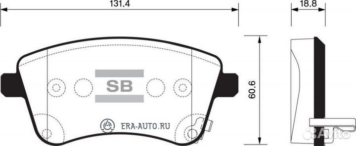 Sangsin brake SP1515 Колодки тормозные KIA venga 1