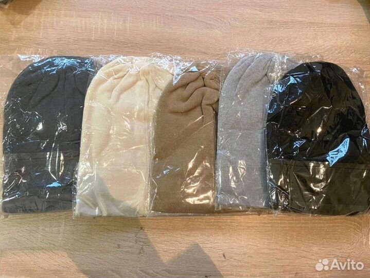 Шапка бини средней вязки Оптом j-8636