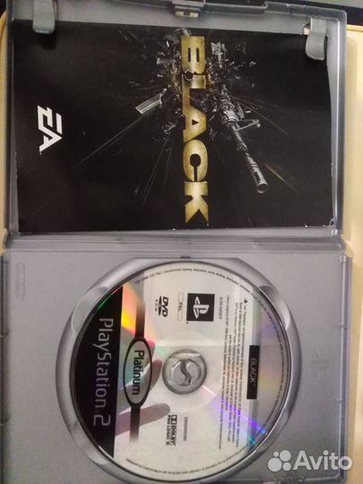 Диск PS2 лицензия black