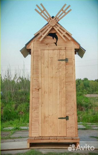 Дачный туалет деревянный Н342