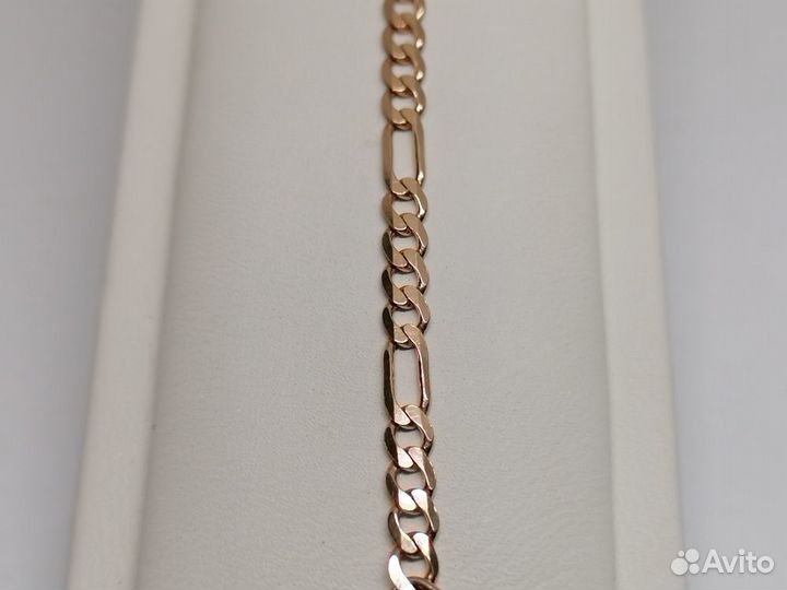 Браслет золото Фигаро (585) (Заводской)