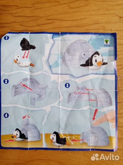 Пингвины из Киндер макси, 3 шт