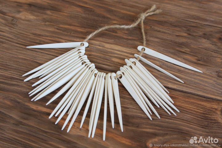 Костяные иглы для вязания в технике Осло Стич