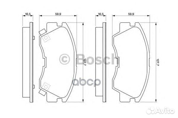 Колодки тормозные дисковые перед 0986460978