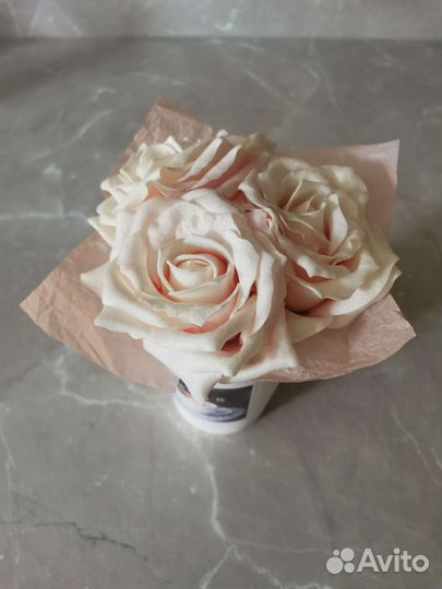 Цветы. Букет из мыльных роз