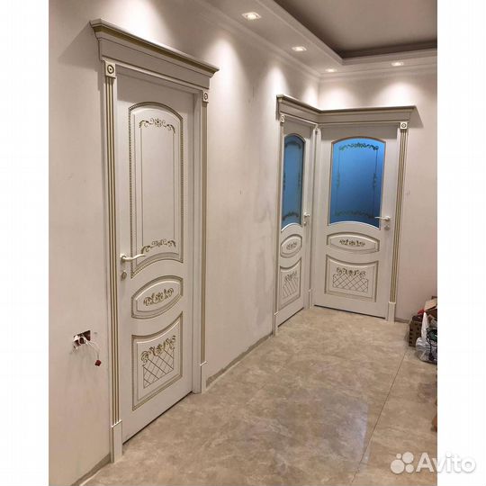 Межкомнатная дверь техно-807 Фреско со стеклом