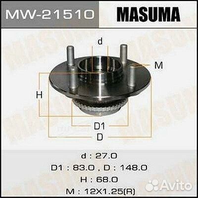 Ступичный узел Masuma MW-21510