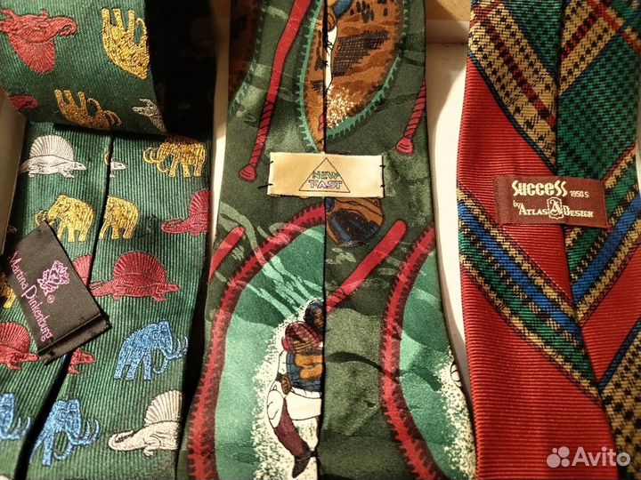 Винтажные галстуки, шелк. Супер