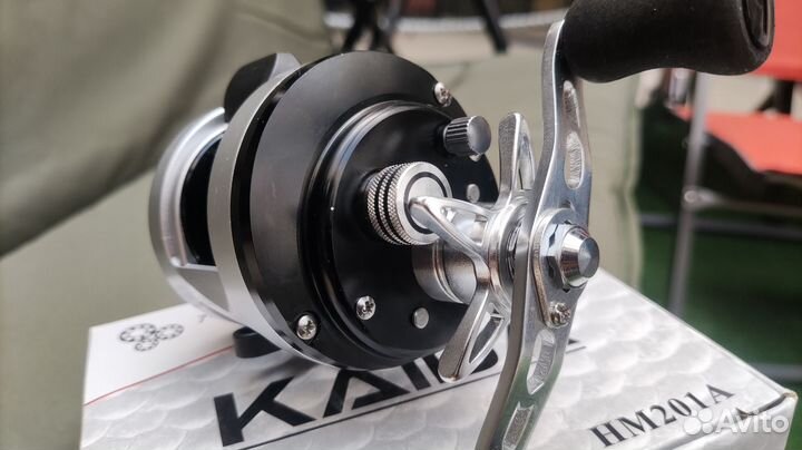 Катушка для троллинга мультипликатор kaida HM201А