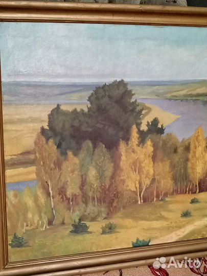 Картина масло холст, большая, природа