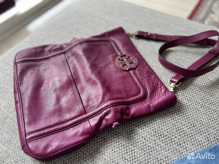 Сумка женская Tory Burch через плечо натур кожа