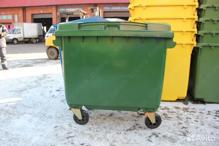 Мусорный евроконтейнер 660л Ш7603