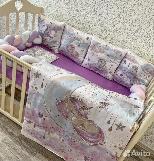 Бортики в кроватку,ручная работа на заказ