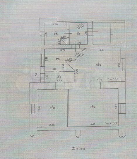 4-к. квартира, 61 м², 1/1 эт.