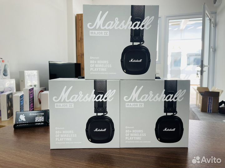 Наушники Marshall Major 4 Оригинал Новые