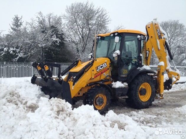Аренда Экскаватора погрузчик уборка снега JCB