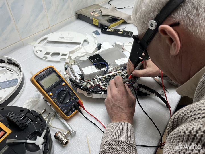 Ремонт роботов пылесосов. Ремонт пылесосов. Выезд