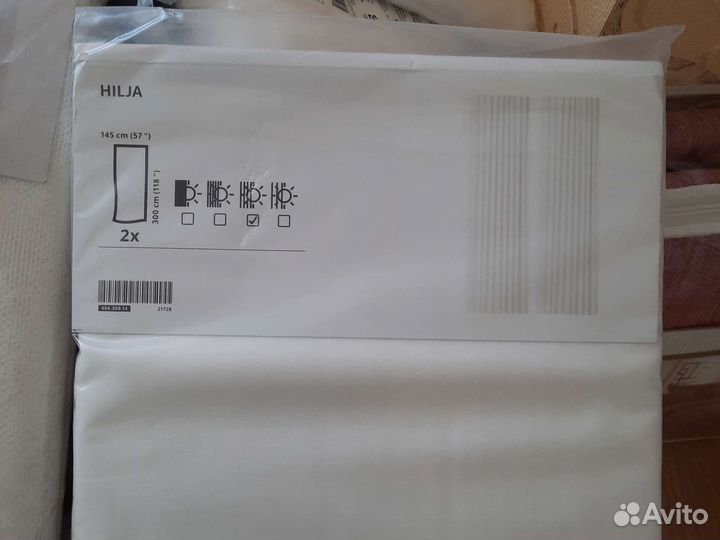 Тюль Шторы гардины IKEA Lill Лиль 4 упаковки