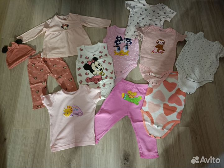 Фирменные вещи пакетом 74 hm, carters