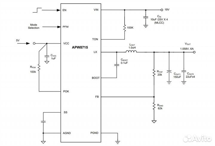 Микросхема APW8715eqbi RB