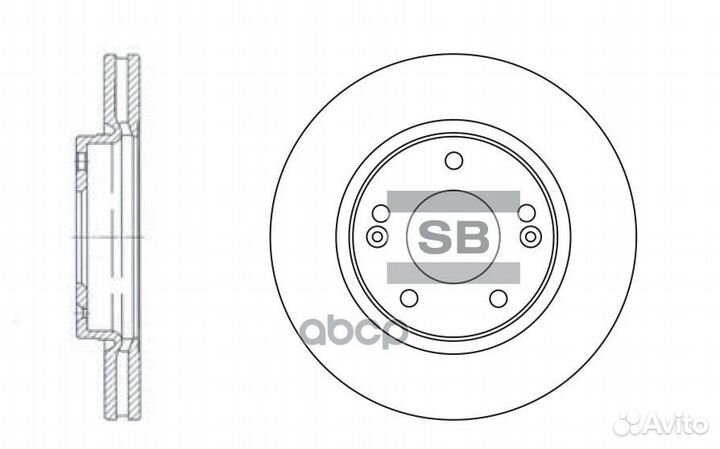 Диск тормозной hyundai santa FE (SM) 01/trajet