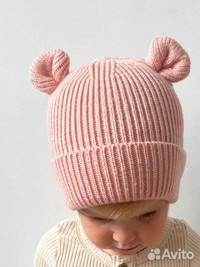 Шапки с ушками детские