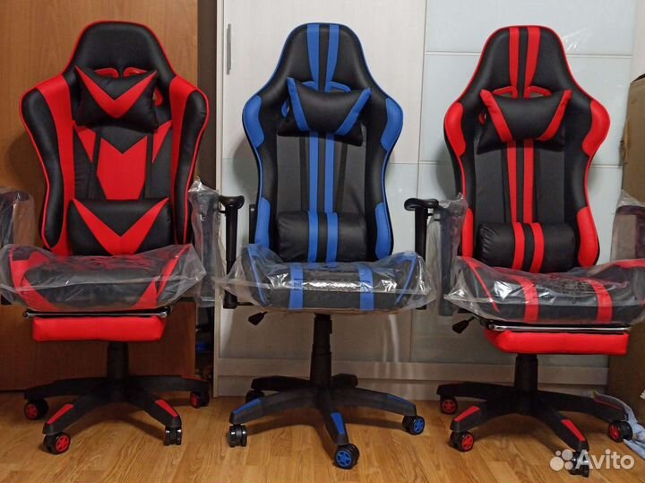 Игровые кресла с подставкой для ног