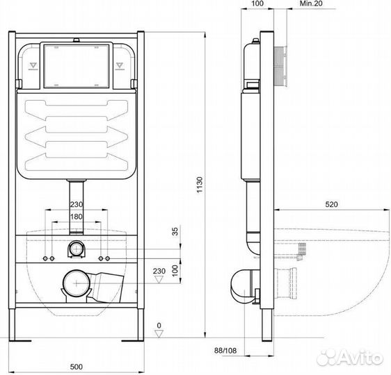 Инсталляции и инсталляции с унитазом