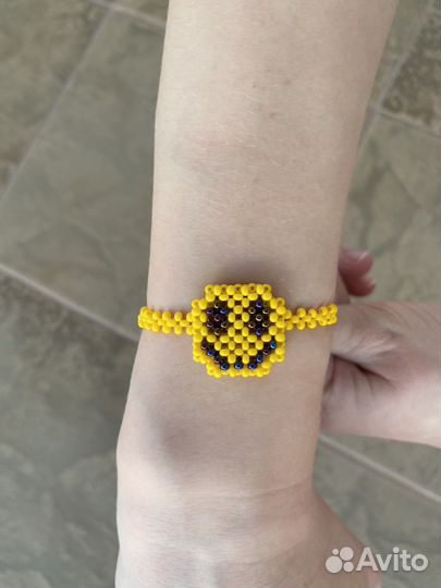 Браслет из бисера с застежкой