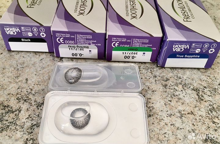 Линзы контактные цветные