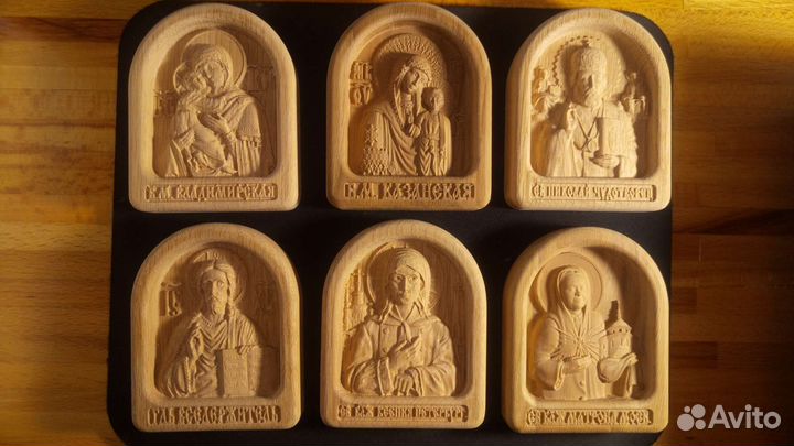 Деревянные резные иконы