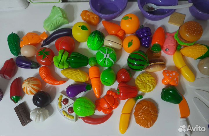 Овощи фрукты игрушки