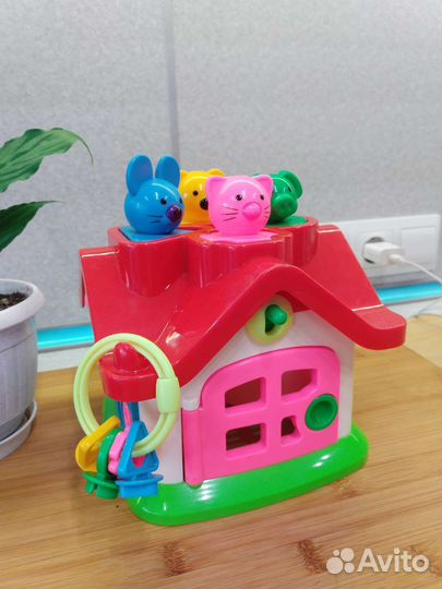 Развивающие игрушки: домик, квадраты Никитин 1 уро