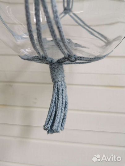 Подвес макраме с кашпо