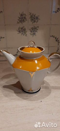 Заварочный чайник с чашками СССР