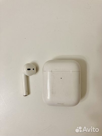 Наушники airpods левый наушник чехол и коробка