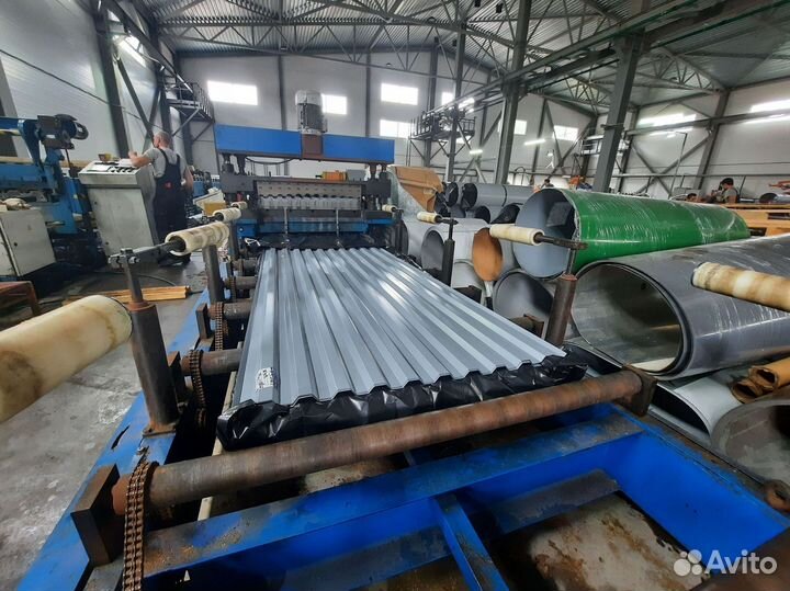 Профнастил оцинкованный окрашенный нс-35 0,65х1000