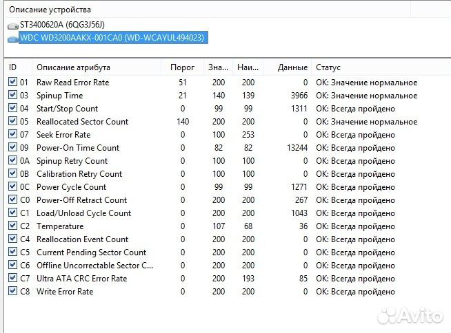 SATA, IDE (80-1500Гб на 2,5