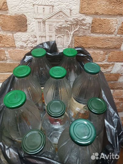 Стеклянная бутылка 1 л